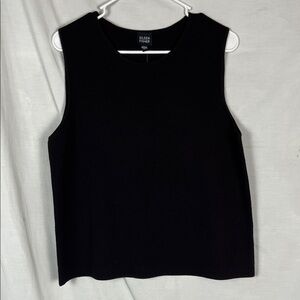 NWT Eileen Fisher Italian Wool Dark Brown Women's Vest